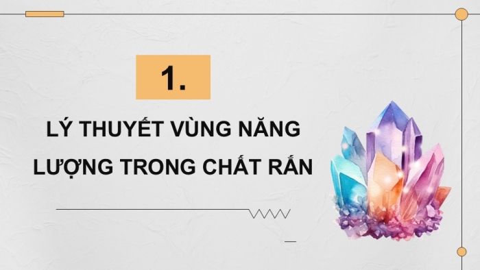 Giáo án điện tử chuyên đề Vật lí 12 chân trời Bài 10: Vùng năng lượng