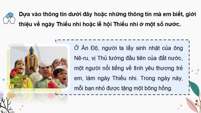 Giáo án điện tử Tiếng Việt 5 cánh diều Bài 18: Trao đổi Ngày hội Thiếu nhi