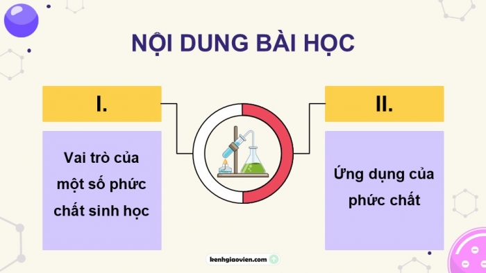 Giáo án điện tử chuyên đề Hoá học 12 cánh diều Bài 8: Vai trò và ứng dụng của phức chất