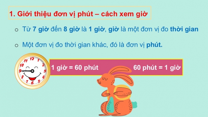 Giáo án PPT Toán 2 chân trời bài Giờ, phút, xem đồng hồ