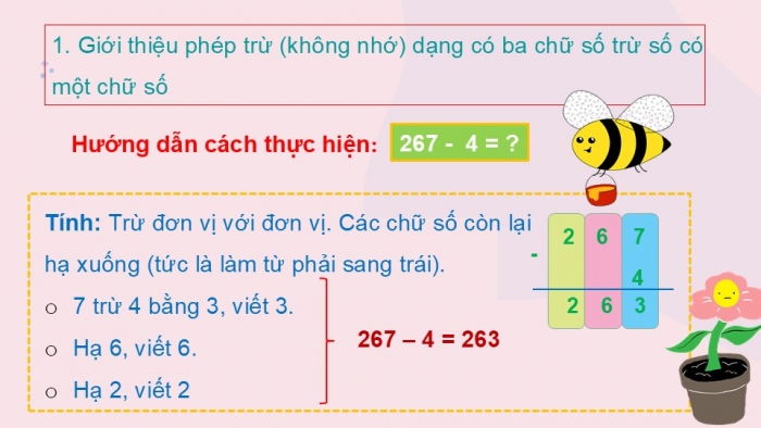 Giáo án PPT Toán 2 chân trời bài Phép trừ không nhớ trong phạm vi 1 000