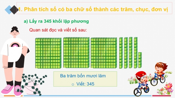 Giáo án PPT Toán 2 cánh diều bài Các số có ba chữ số (tiếp theo)