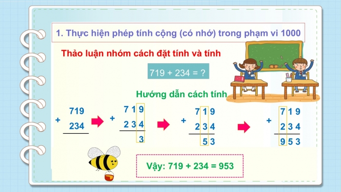 Giáo án PPT Toán 2 cánh diều bài Phép cộng (có nhớ) trong phạm vi 1000