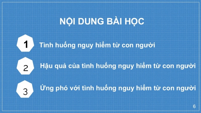 Giáo án PPT Công dân 6 cánh diều Bài 7: Ứng phó với các tình huống nguy hiểm từ con người