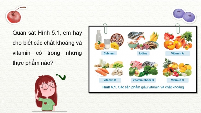 Giáo án PPT Công nghệ 6 cánh diều Bài 5: Thực phẩm và giá trị dinh dưỡng