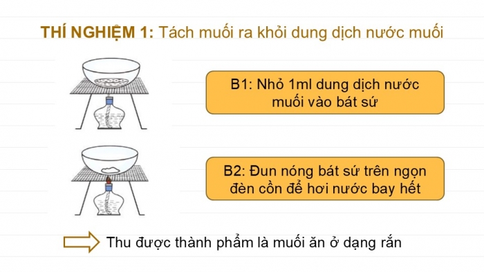 Giáo án PPT KHTN 6 cánh diều Bài 11: Tách chất ra khỏi hỗn hợp