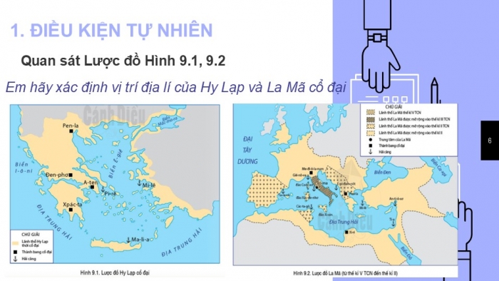 Giáo án PPT Lịch sử 6 cánh diều Bài 9: Hy Lạp và La Mã cổ đại