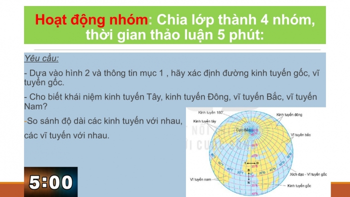 Giáo án PPT Địa lí 6 kết nối Bài 1: Hệ thống kinh, vĩ tuyến. Toạ độ địa lí