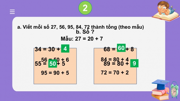 Giáo án PPT Toán 2 kết nối Bài 6: Luyện tập chung