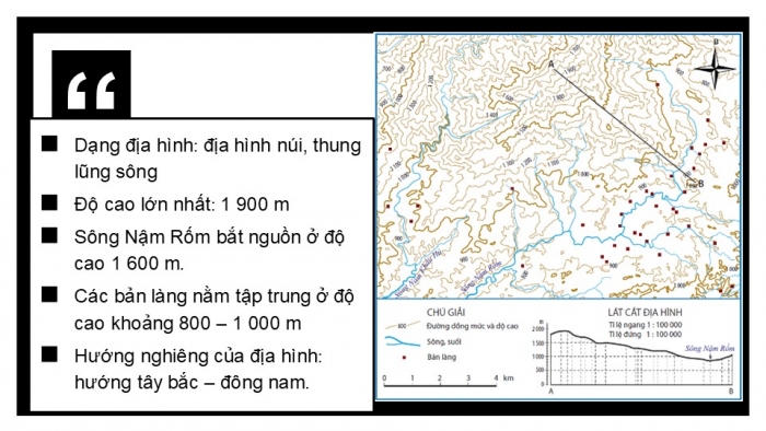 Giáo án PPT Địa lí 6 cánh diều Bài 12 Thực hành: Đọc lược đồ địa hình tỉ lệ lớn và lát cắt địa hình đơn giản