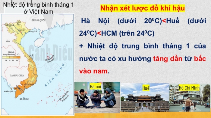 Giáo án PPT Địa lí 6 cánh diều Bài 16 Thực hành: Đọc lược đồ khí hậu và biểu đồ nhiệt độ – lượng mưa