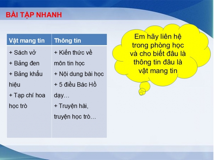 Giáo án PPT Tin học 6 cánh diều Bài 1: Thông tin – Thu nhận và xử lí thông tin