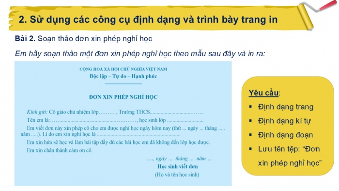 Giáo án PPT Tin học 6 cánh diều Bài 5: Thực hành tổng hợp về soạn thảo văn bản