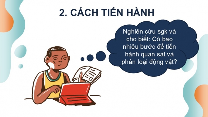 Giáo án PPT KHTN 6 chân trời Bài 32: Thực hành quan sát và phân loại động vật ngoài thiên nhiên