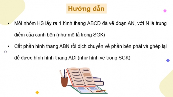 Giáo án điện tử Toán 5 cánh diều Bài 53: Diện tích hình thang