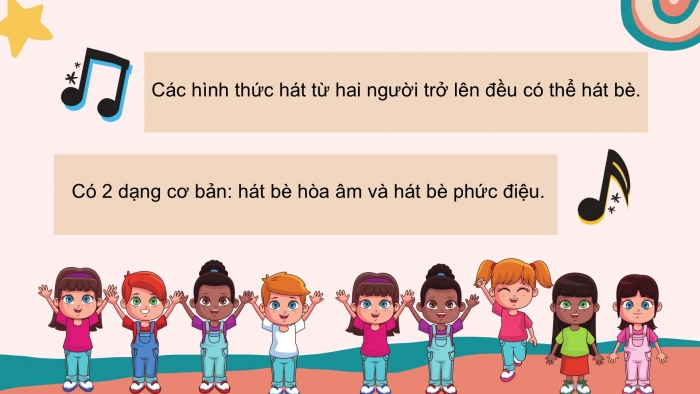 Giáo án PPT Âm nhạc 6 cánh diều Tiết 3: Hoà tấu nhạc cụ, Hát bè, Trải nghiệm và khám phá