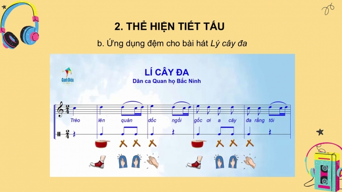 Giáo án PPT Âm nhạc 6 cánh diều Tiết 2: Ôn tập bài hát Lí cây đa, kết hợp gõ đệm bằng nhạc cụ gõ và động tác cơ thể, Nghe bài hát Việt Nam quê hương tôi, Nhạc sĩ Đỗ Nhuận