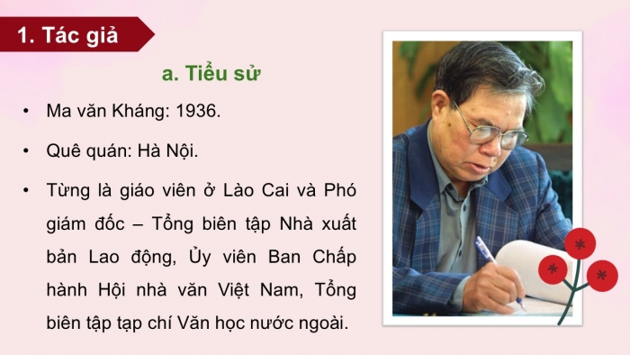 Giáo án điện tử Ngữ văn 12 chân trời Bài 7: Ngày 30 Tết (Trích Mùa lá rụng trong vườn – Ma Văn Kháng)