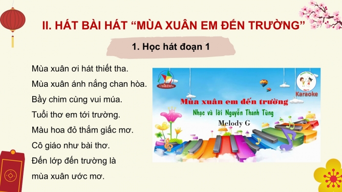 Giáo án PPT Âm nhạc 6 cánh diều Tiết 1: Hát bài Mùa xuân em tới trường, Trải nghiệm và khám phá