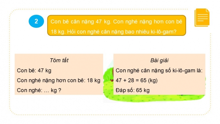 Giáo án PPT Toán 2 kết nối Bài 21: Luyện tập chung