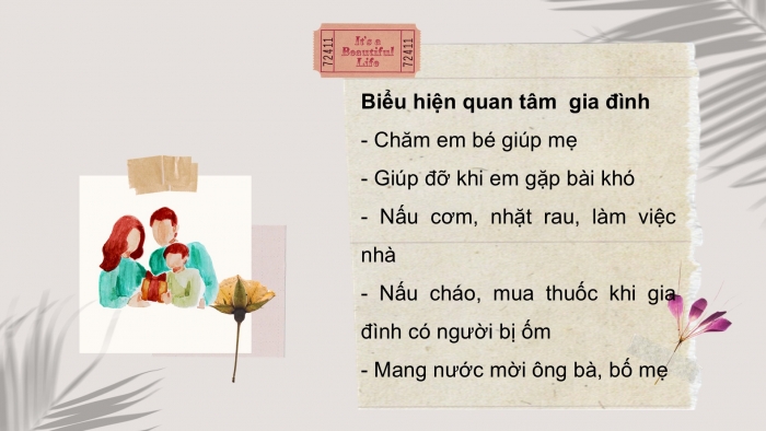 Giáo án PPT HĐTN 6 cánh diều Chủ đề 6: Quan tâm đến người thân - Tuần 24