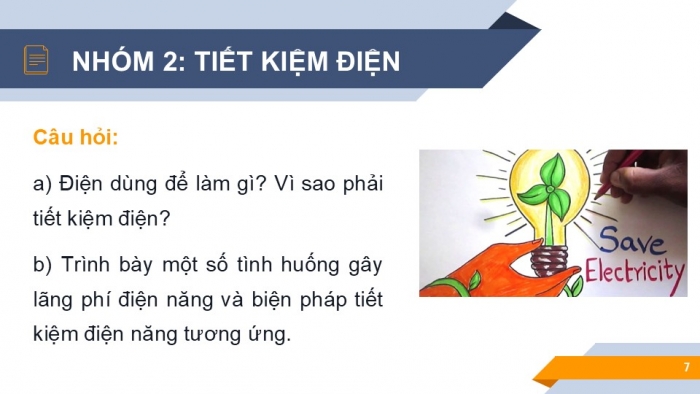 Giáo án PPT KHTN 6 kết nối Bài 51: Tiết kiệm năng lượng