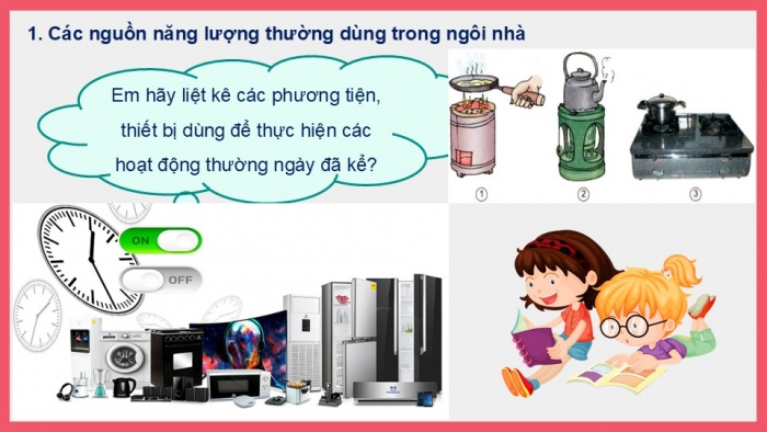 Giáo án PPT Công nghệ 6 chân trời Bài 2: Sử dụng năng lượng trong gia đình