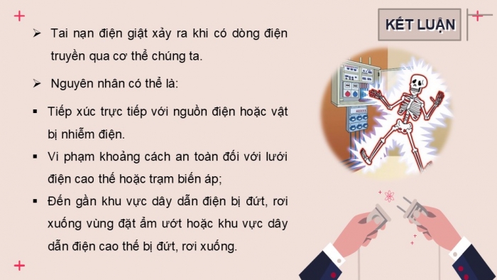 Giáo án PPT Công nghệ 6 chân trời Bài 10: An toàn điện trong gia đình