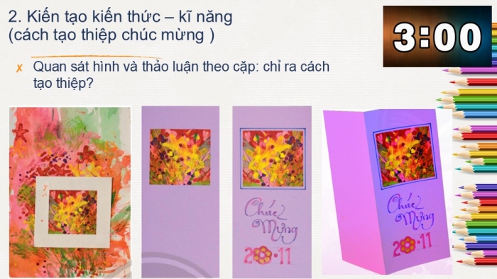 Giáo án PPT Mĩ thuật 6 chân trời Bài 4: Thiệp chúc mừng