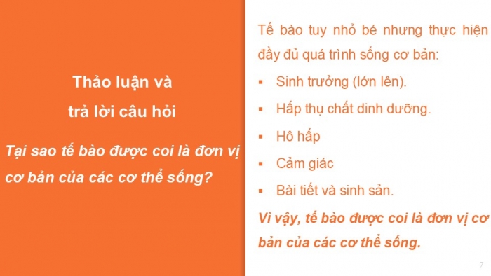 Giáo án PPT KHTN 6 kết nối Bài 18: Tế bào – Đơn vị cơ bản của sự sống