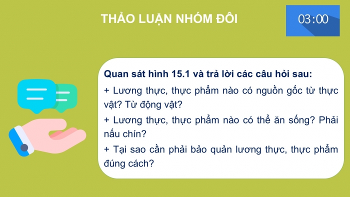 Giáo án PPT KHTN 6 kết nối Bài 15: Một số lương thực, thực phẩm