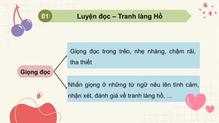 Giáo án PPT dạy thêm Tiếng Việt 5 chân trời bài 8: Bài đọc Tranh làng Hồ. Mở rộng vốn từ Đất nước. Viết đoạn văn thể hiện tình cảm, cảm xúc trước một sự việc