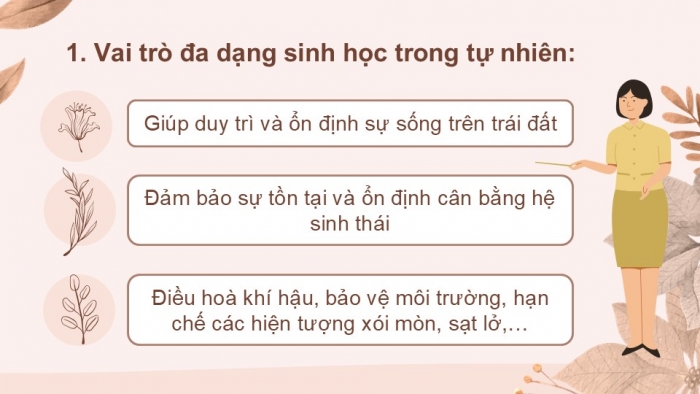 Giáo án PPT KHTN 6 kết nối Bài 38: Đa dạng sinh học