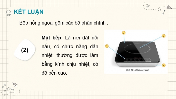 Giáo án PPT Công nghệ 6 kết nối Bài 13: Bếp hồng ngoại