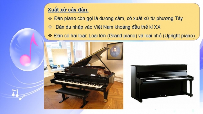 Giáo án PPT Âm nhạc 6 kết nối Tiết 2: Giới thiệu đàn piano, Ôn tập Con đường học trò