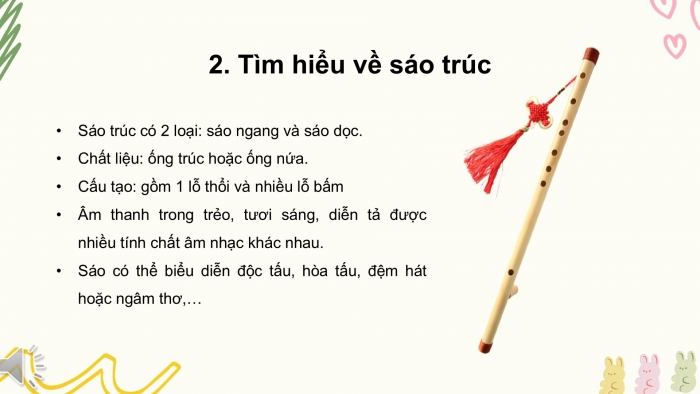 Giáo án PPT Âm nhạc 6 kết nối Tiết 21: Tìm hiểu sáo trúc, khèn; Ôn tập Bài đọc nhạc số 3