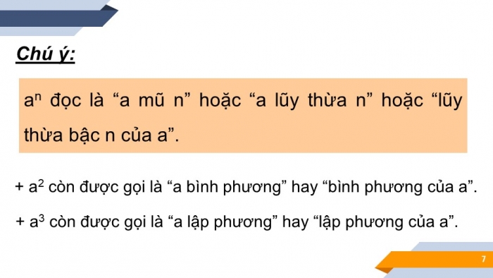 Giáo án PPT Toán 6 cánh diều Bài 5: Phép tính luỹ thừa với số mũ tự nhiên