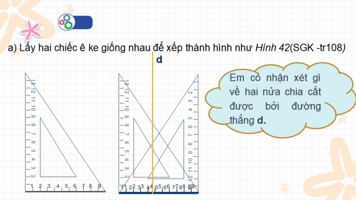 Giáo án PPT Toán 6 cánh diều Bài 5: Hình có trục đối xứng