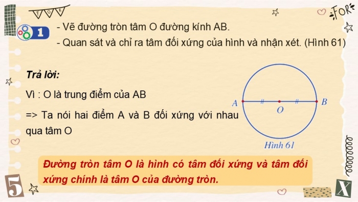 Giáo án PPT Toán 6 cánh diều Bài 6: Hình có tâm đối xứng