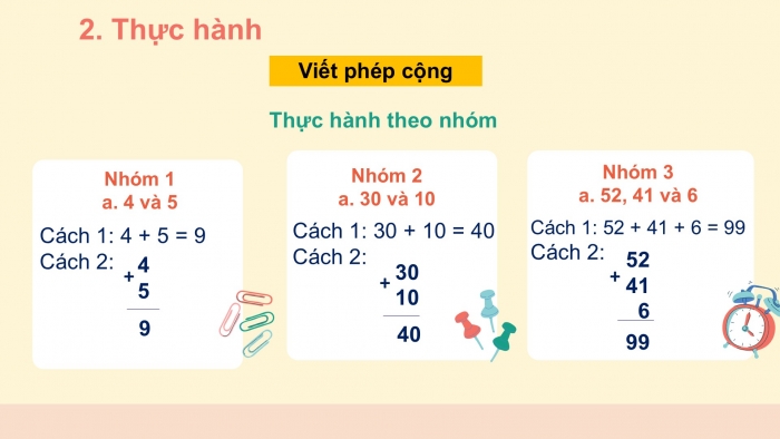 Giáo án PPT Toán 2 chân trời bài Số hạng – Tổng