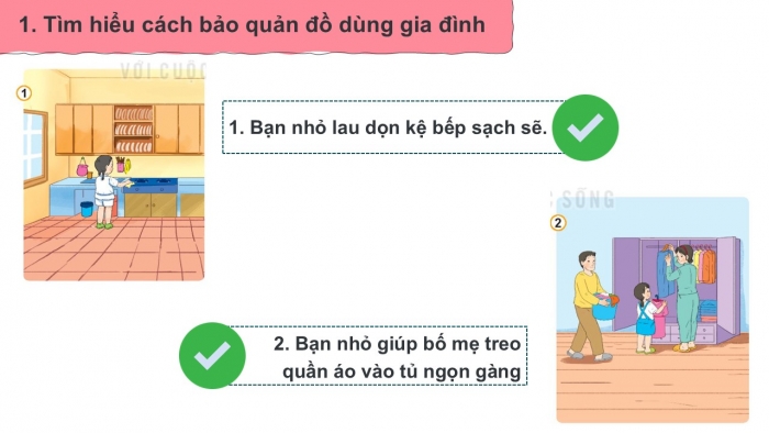 Giáo án PPT Đạo đức 2 kết nối Bài 8: Bảo quản đồ dùng gia đình