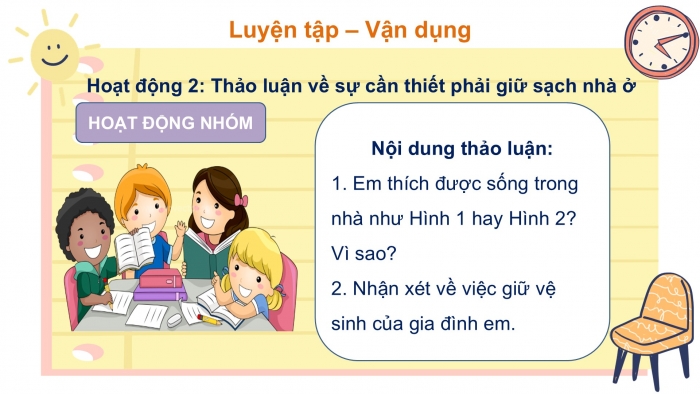 Giáo án PPT Tự nhiên và Xã hội 2 cánh diều Bài 4: Giữ vệ sinh nhà ở