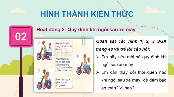 Giáo án PPT Tự nhiên và Xã hội 2 cánh diều Bài 9: An toàn khi đi trên phương tiện giao thông