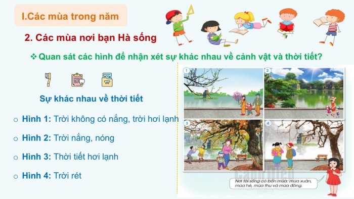 Giáo án PPT Tự nhiên và Xã hội 2 cánh diều Bài 19: Các mùa trong năm