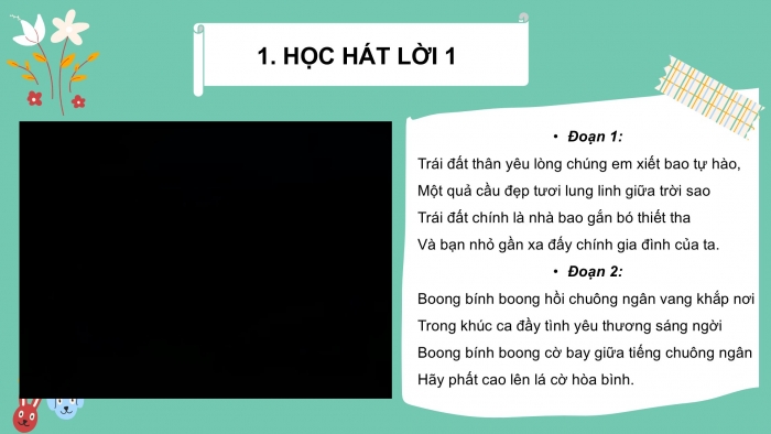 Giáo án PPT Âm nhạc 6 chân trời Tiết 5: Bài hát Tiếng chuông và ngọn cờ