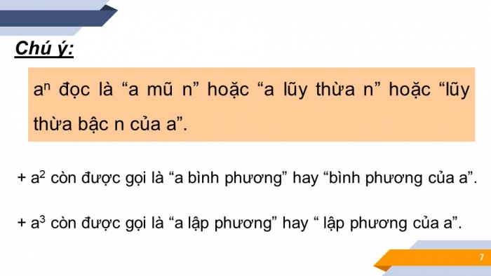 Giáo án PPT Toán 6 chân trời Bài 4: Luỹ thừa với số mũ tự nhiên