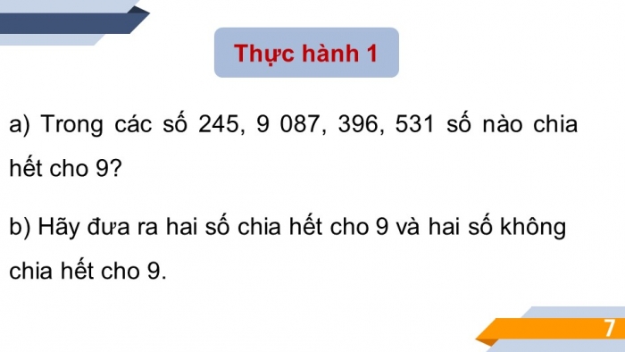 Giáo án PPT Toán 6 chân trời Bài 8: Dấu hiệu chia hết cho 3, cho 9