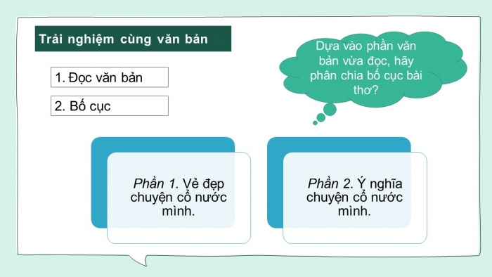 Giáo án PPT Ngữ văn 6 chân trời Bài 2: Chuyện cổ nước mình