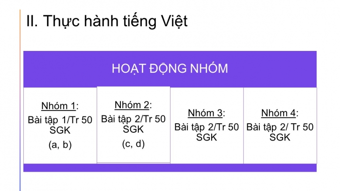 Giáo án PPT Ngữ văn 6 chân trời Bài 2: Thực hành tiếng Việt