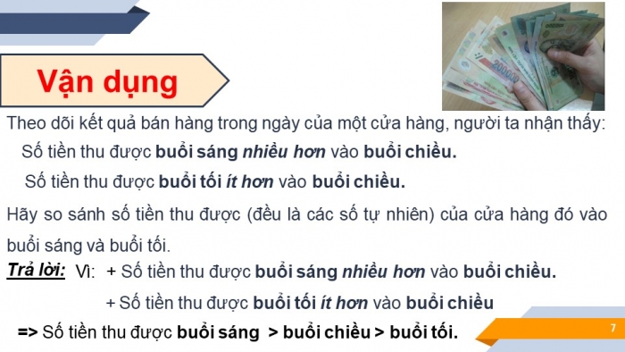 Giáo án PPT Toán 6 kết nối Bài 3: Thứ tự trong tập hợp các số tự nhiên